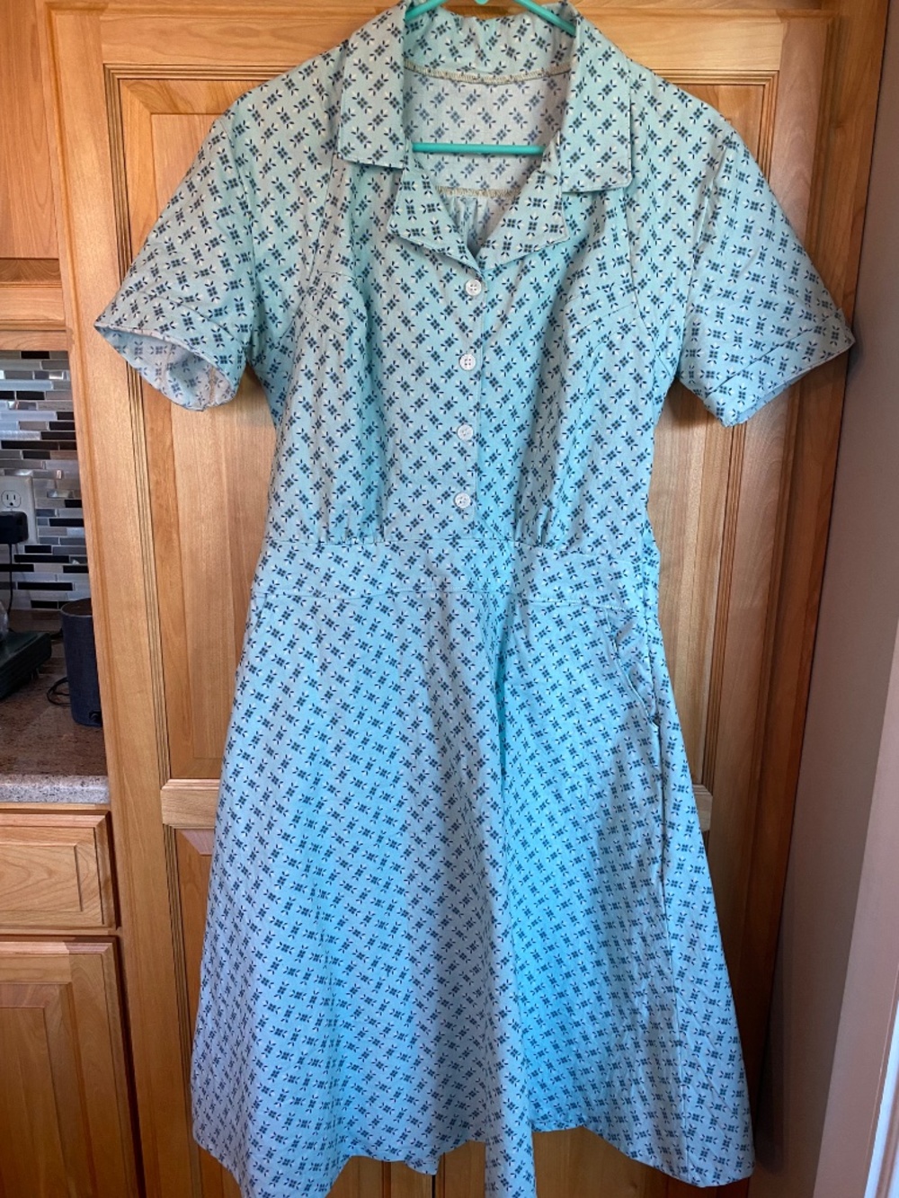 Let’s Backtrack Etsy new cotton vintage style handmade dress - Picture 2 of 7